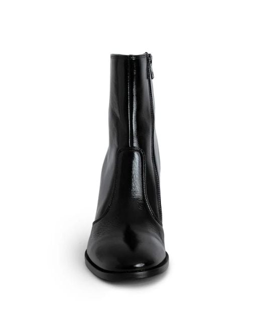 Zadig & Voltaire Black Preiser Ankle Boots