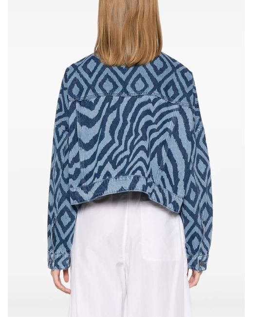 ADIDAS × FARM RIO デニムジャケット 新品 Adidas x FARM Rio Denim Jacket | Blue | FARFETCH TW