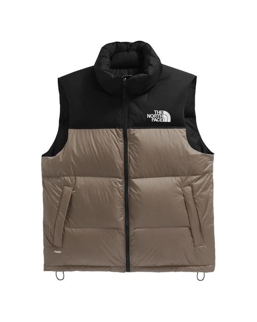 The North Face Brown 1996 Retro Nuptse Gilet for men