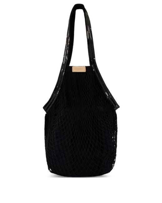 Vanessa Bruno Black Fishnet Shoulder Bag