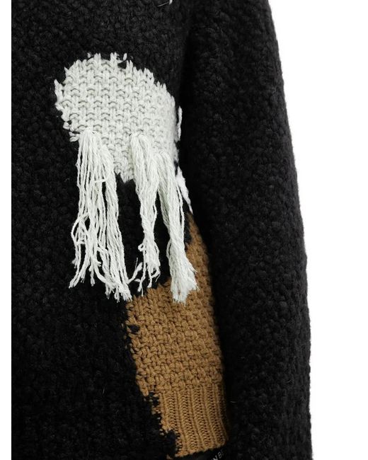 ANDERSSON BELL Black Patchwork-Pullover