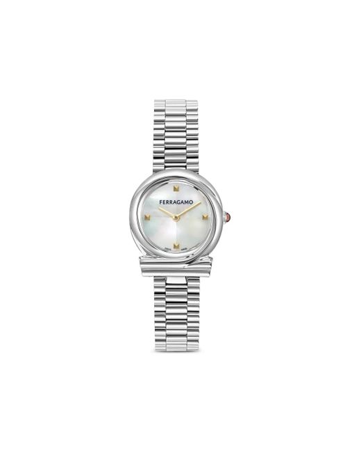 Ferragamo Gancini Twisted 28mm 腕時計 White