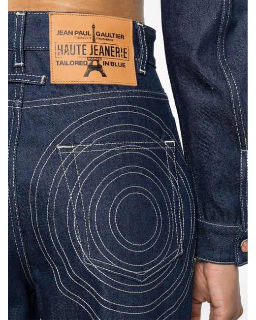 Jean Paul Gaultier Blue The Conical Cotton Jeans
