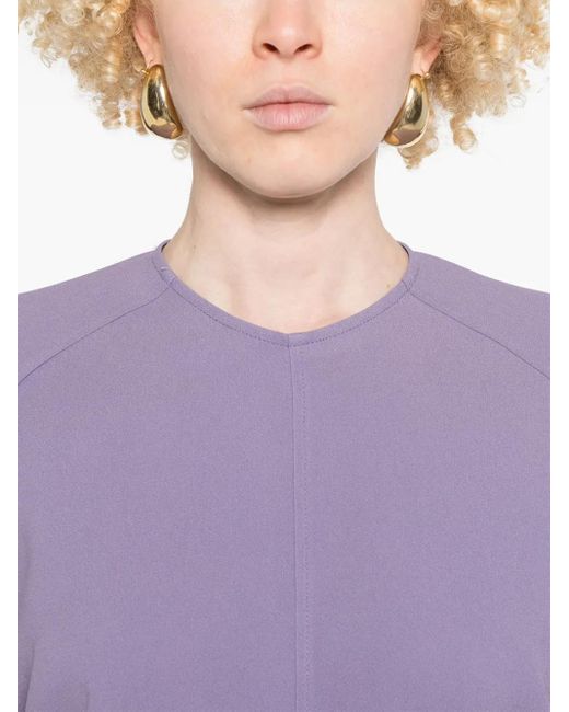 Victoria Beckham Iris Midi-Jurk in het Purple