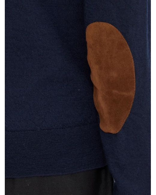Maison Margiela Blue Wool Sweater for men