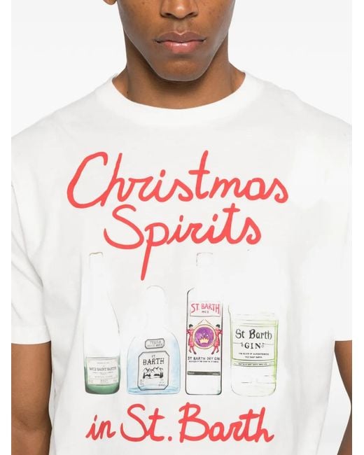 メンズ Mc2 Saint Barth Arnott Warm グラフィックプリント Tシャツ White