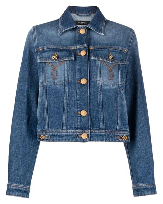 Versace Blue X Dua Lipa Medusa '95 Denim Jacket