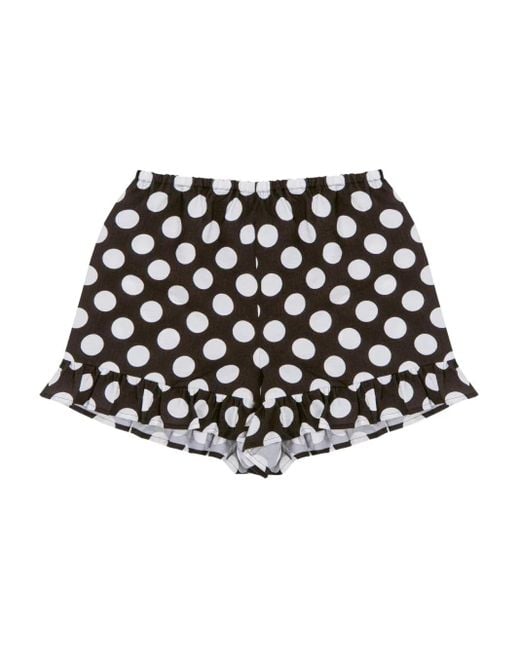 Sleeper Black Cha Cha Polka Dot Shorts Set