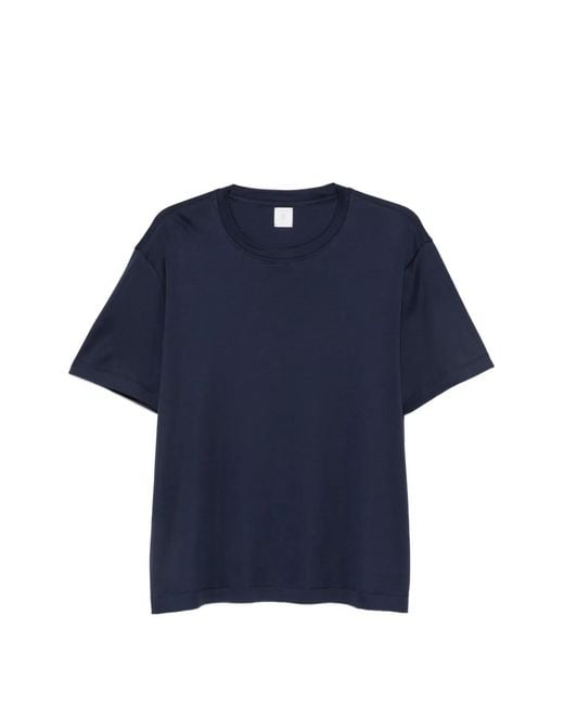 Eleventy Blue Crew-Neck Short-Sleeve T-Shirt for men