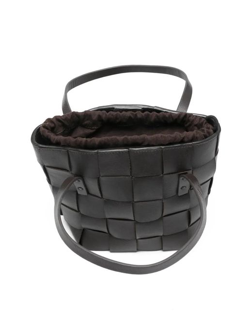 P.A.R.O.S.H. Black Sac Cabas En Cuir
