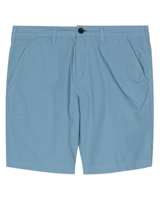 PS by Paul Smith Blue Straight-leg Cotton Chino Shorts for men