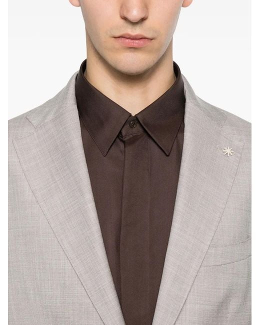Manuel Ritz White Single-Breasted Suit for men
