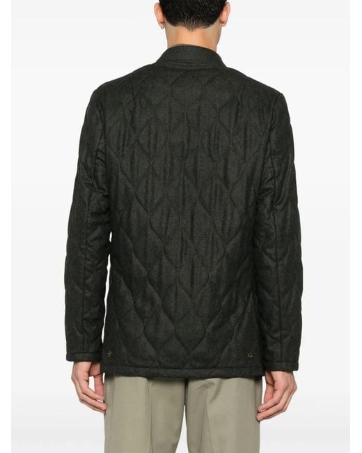 Boglioli Gray Diamond-Quilted Jacket for men