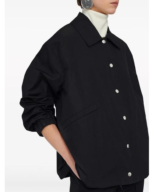 Jil Sander Black Logo Cotton Jacket