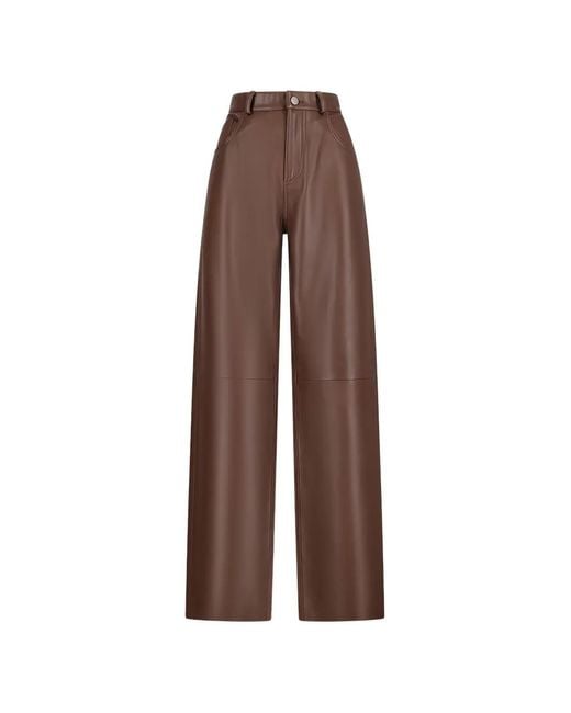 Destin Brown Bonnie Leather Jeans