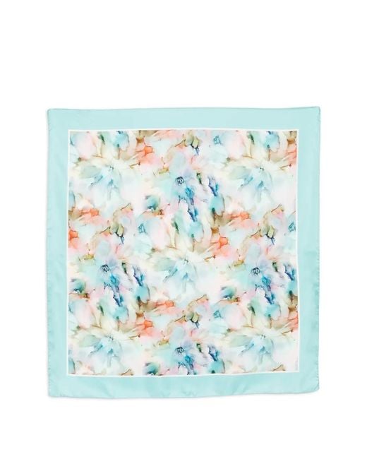 D'Aniello Blue Floral Oceano Scarf