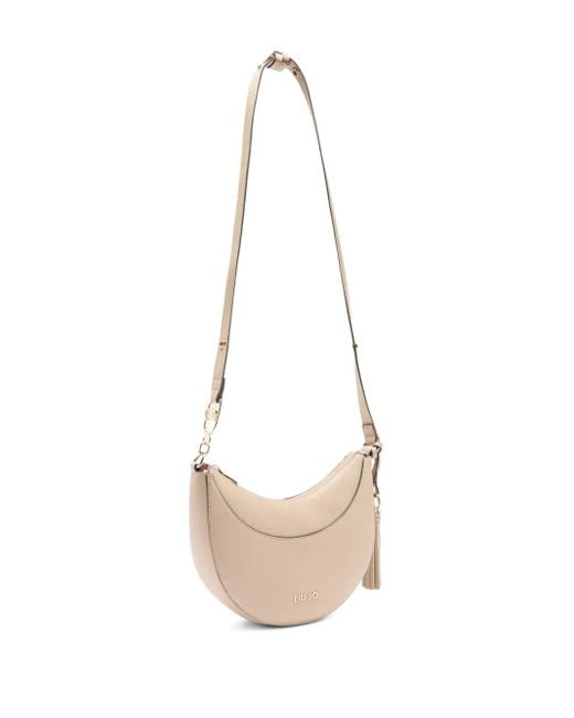 Liu Jo White Medium Tassel Crescent Cross Body Bag