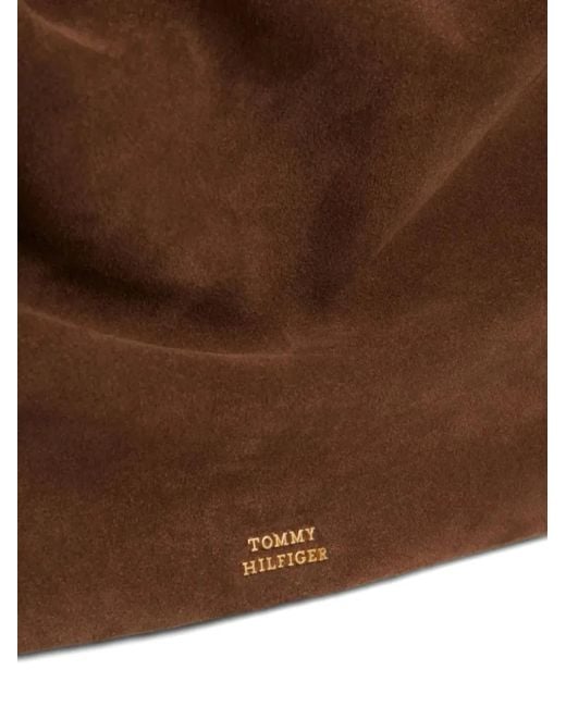 Tommy Hilfiger Brown Zip-Fastening Tassel-Detail Shoulder Bag