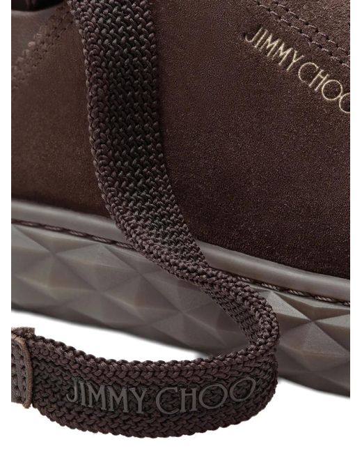 Jimmy Choo Brown Diamond Light Flex F Sneakers