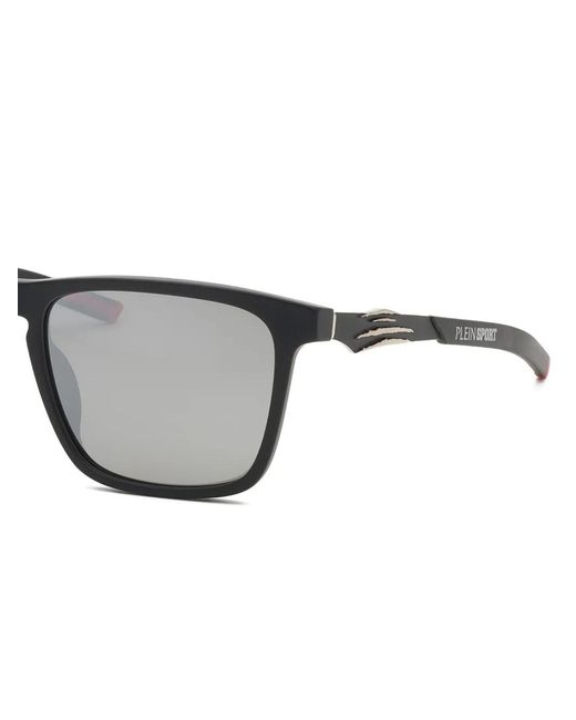 Philipp Plein Gray Square Frame Combat Sunglasses for men
