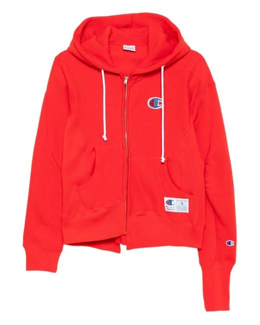 Undercover Red Asymmetric Hoodie