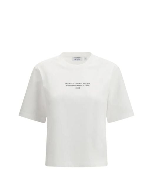 Off-White c/o Virgil Abloh White T-Shirt With Chest Graphic