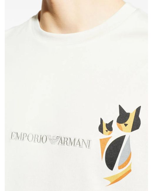 Emporio Armani White T-Shirts for men