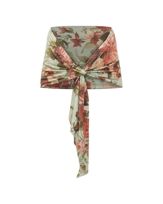 La Petite Robe Di Chiara Boni White Evina Floral-Print Stole