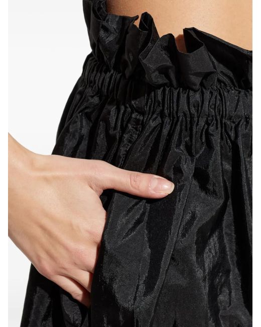 Jil Sander Black Ruffled Shorts