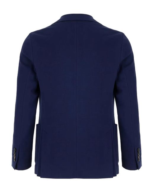 Circolo 1901 Blue Single-Button Patch-Pocket Blazer for men