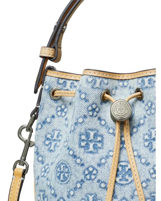 Tory Burch T Monogram バケットバッグ Blue
