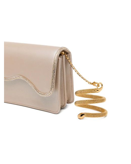 Rene Caovilla White Onda Clutch Bag