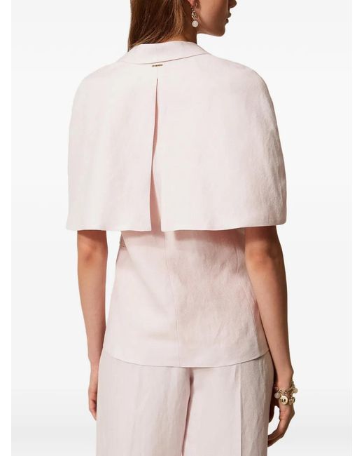 Twinset White Cape Jacket
