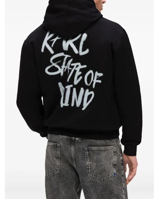 Karl Lagerfeld Black Karlism Hoodie for men