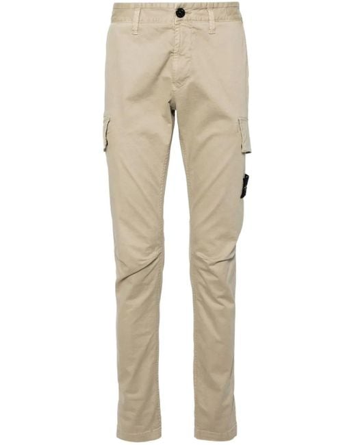 メンズ Stone Island Hoose テーパード カーゴパンツ Natural