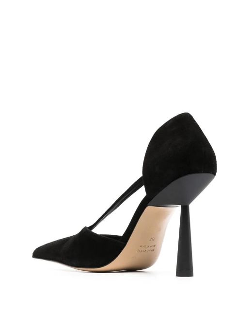 Gia Borghini Black 105Mm Pointed-Toe Pumps