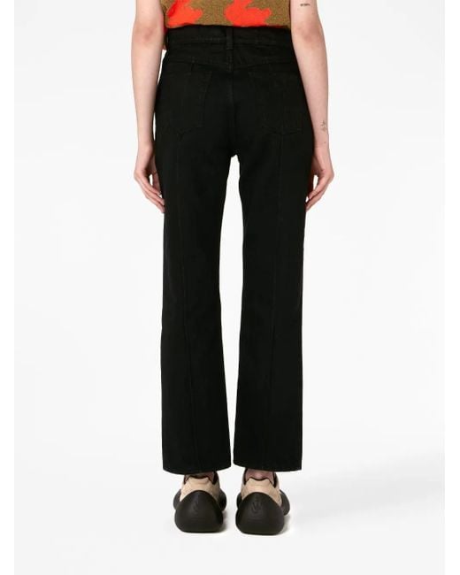 J.W. Anderson Black Padlock-Detail Slim-Fit Jeans
