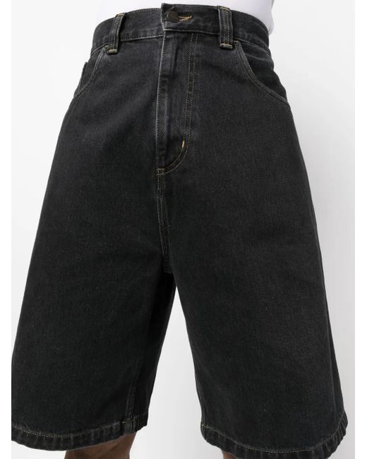 Carhartt Weite Jeans-Shorts Mit Logo-Patch in Black für Herren