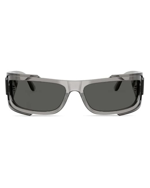 Versace Gray Medusa Square-Frame Sunglasses for men