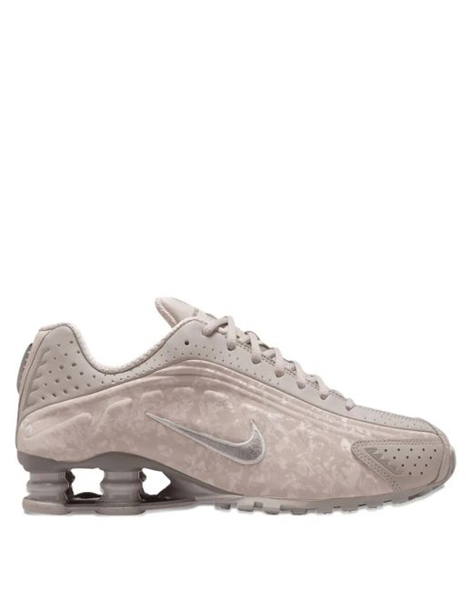 Nike Gray Shox R4 "College/Flat Pewter" Sneakers