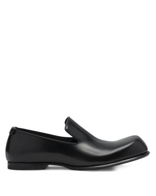 Lanvin Black Leather Loafers for men