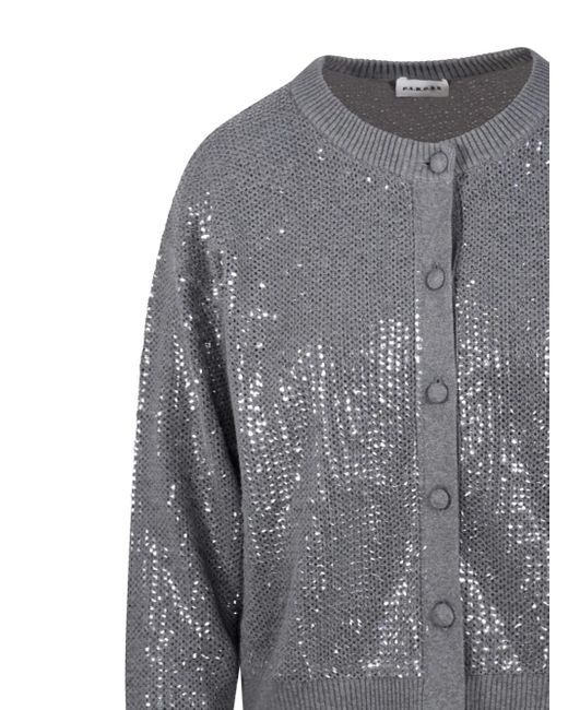 P.A.R.O.S.H. Gray Cardigan Aus Baumwolle