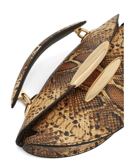 Zimmermann White Snakeskin Top Handle Bag