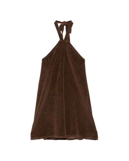 Xirena Brown Lolita Halterneck Dress