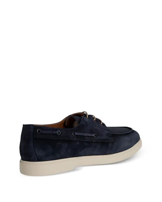 Chaussures Bateau En Cuir À Lacets Flécs pour homme en coloris Blue