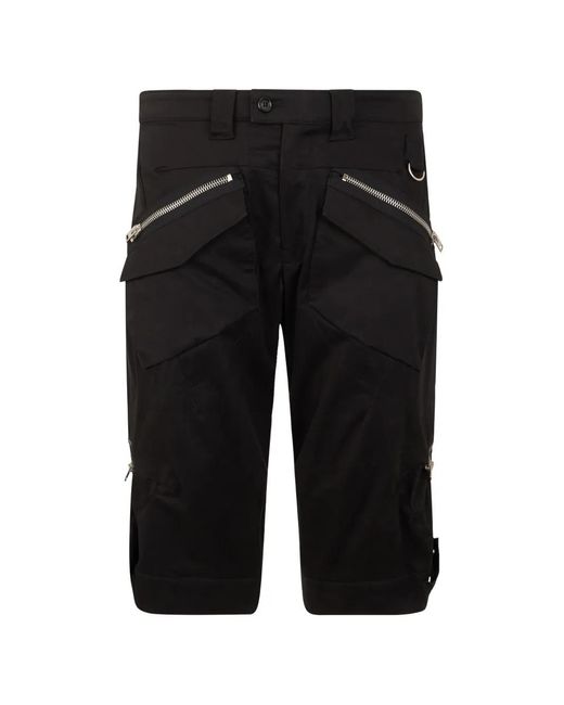 Moschino Black Zip-Detail Cargo Pants for men