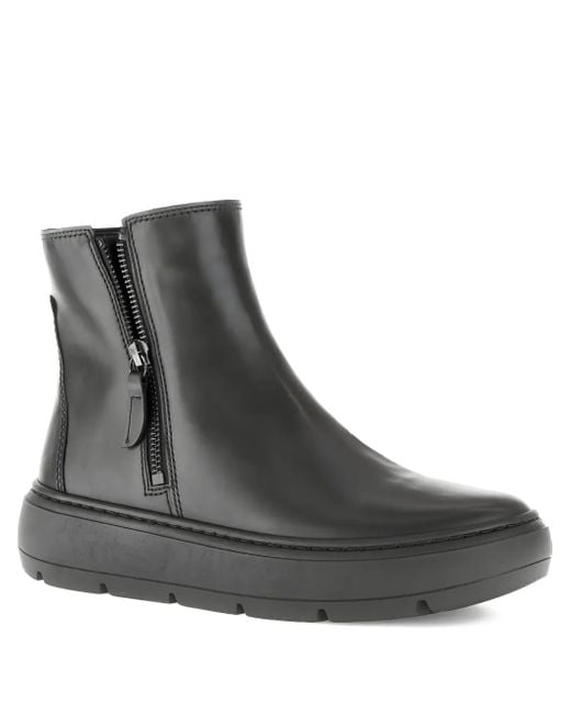Gabor Black Leather Ankle Boots