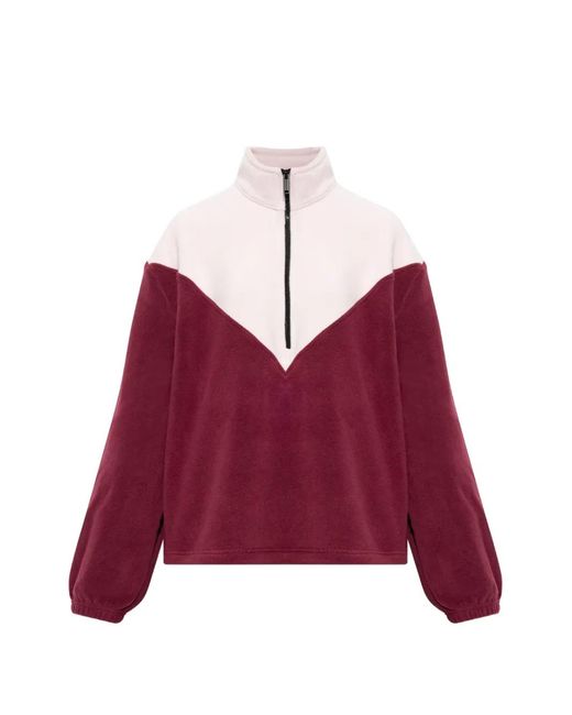 Canada Goose Red Tayen Colour-Block Sweatshirt
