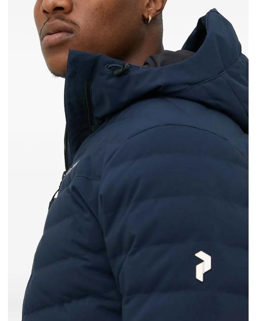 Plumífero Con Capucha Peak Performance de hombre de color Blue