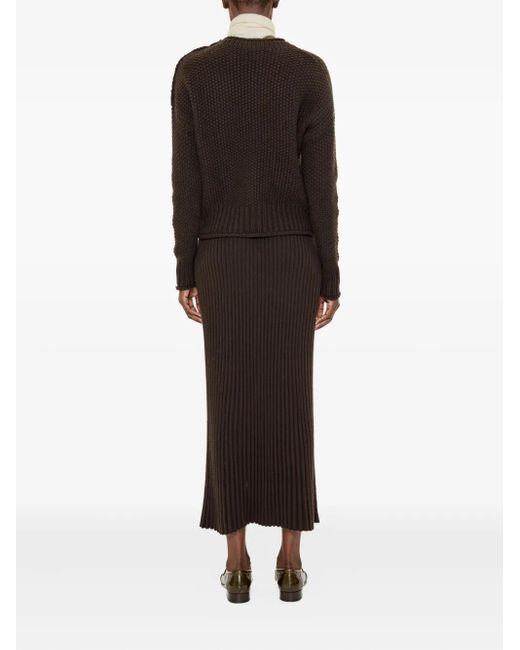 arch4 Brown Button Jumper